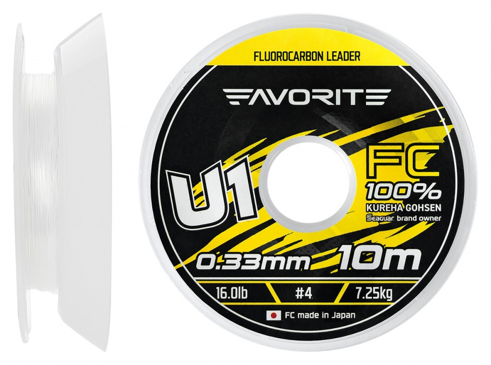 Флюорокарбон Favorite 10 м 0,33 мм 7,25 кг U1 FC