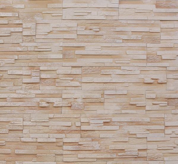 Плитка гіпсова пряма RUSTIKA Верона кремова 0,4 кв.м