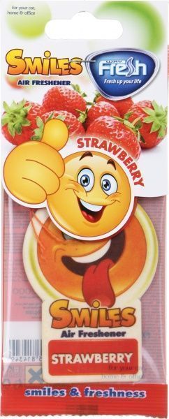 Ароматизатор підвісний FRESHWAY Smiles Dry Stawberry