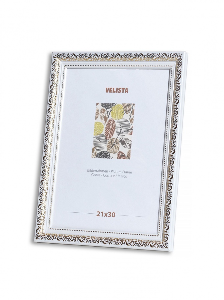 Рамка для фото Velista 30E-G015v 13х18 см білий/золотий