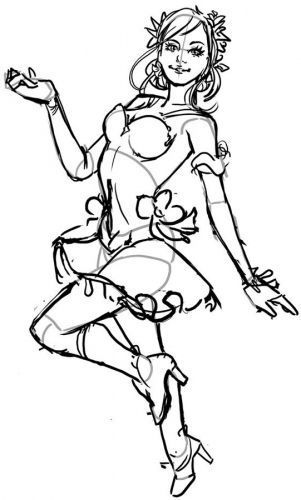 Манекен пластиковий Miss GRAPHIT + 1 маркер