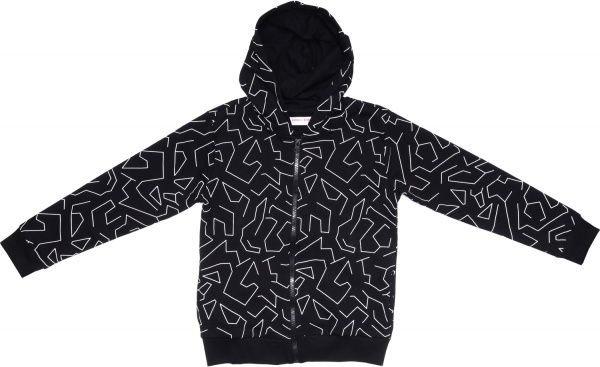 Свитшот LINCOLN&SHARKS р.158 черный с белым 