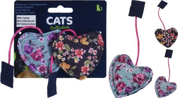 Игрушка для котов Сердечки в ассортименте 2 шт.
