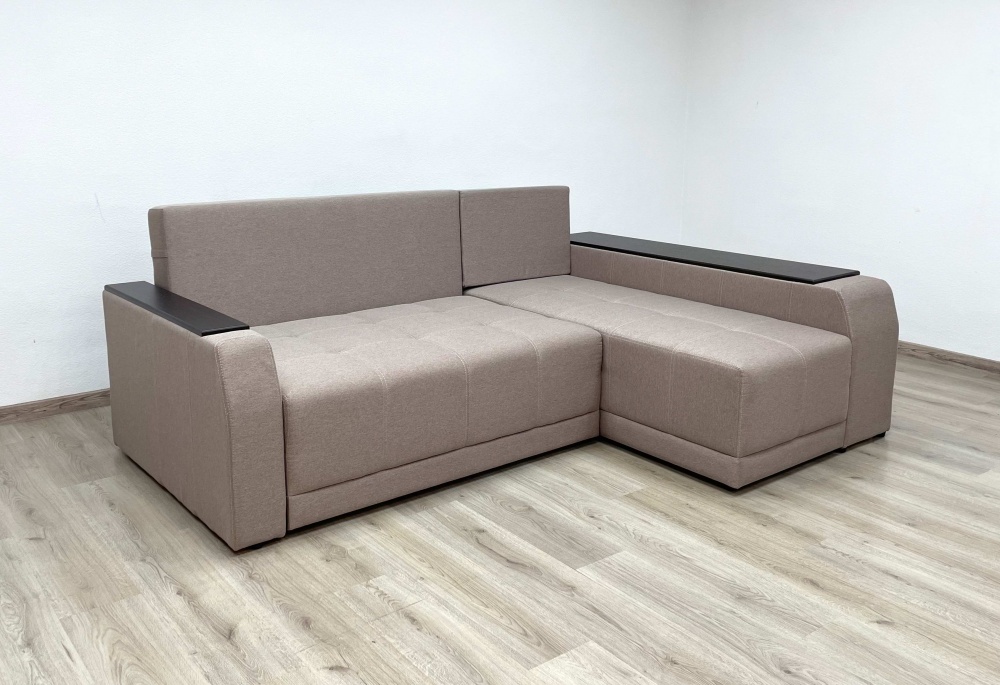 Диван кутовий Елегант ЕпіСофт ДІЖОН правий сірий 2400x1660x900 мм