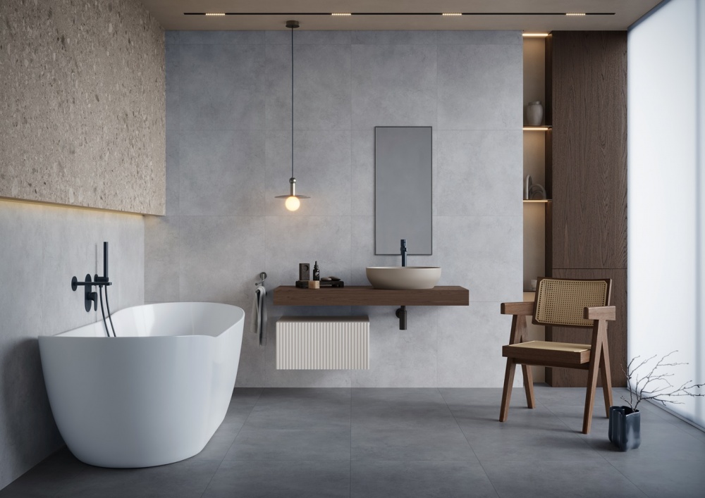 Плитка Cersanit Batista graphite matt rect G1 59,8X59,8 см