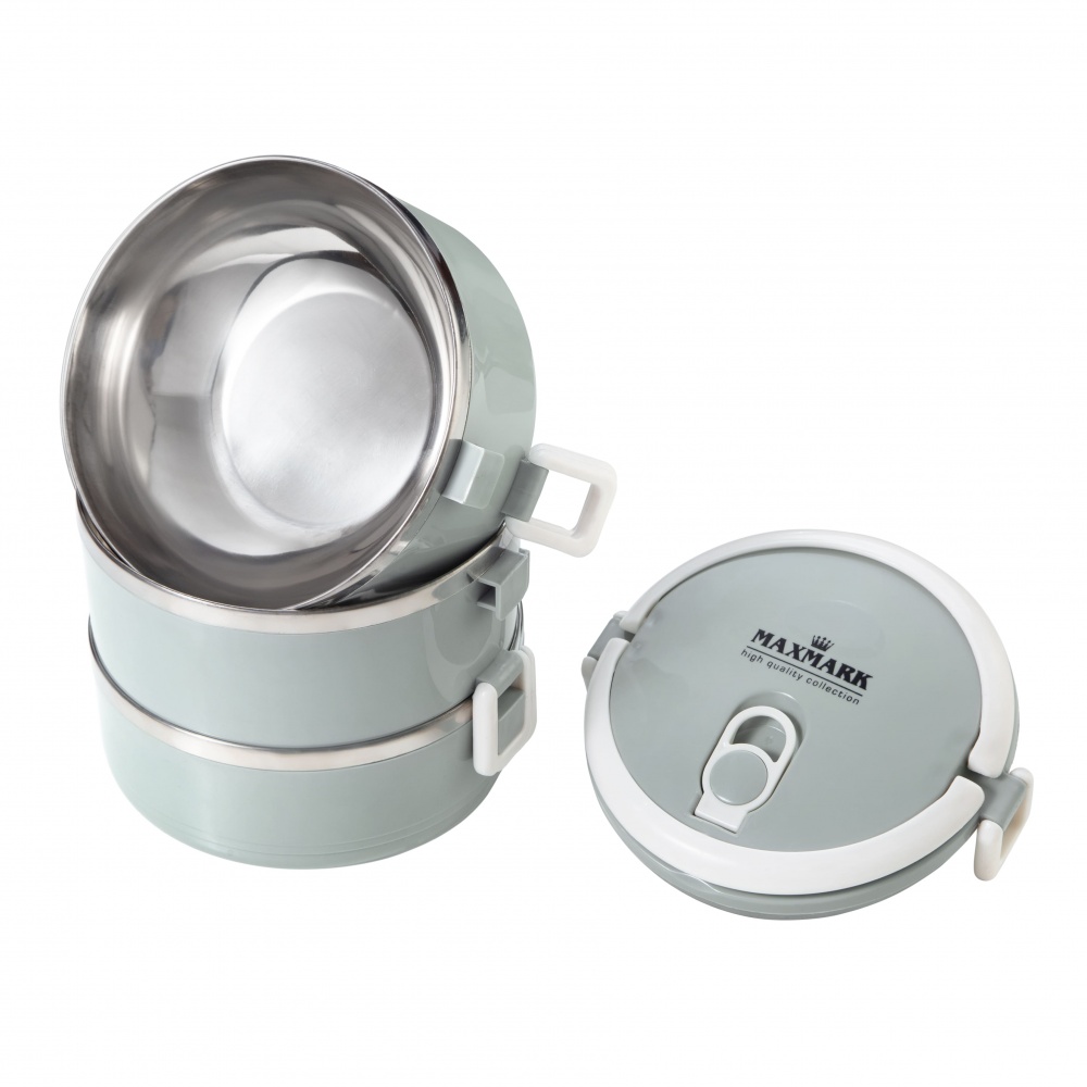 Контейнер для харчових продуктів з кришкою Maxmark 2100 мл MK-LB02100