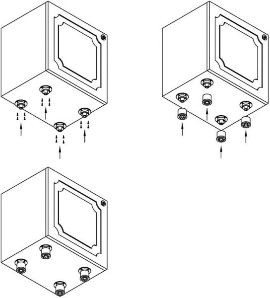 Мебельная ножка Smart OLS D-50 мм H-100 мм 45561 белый матовый 