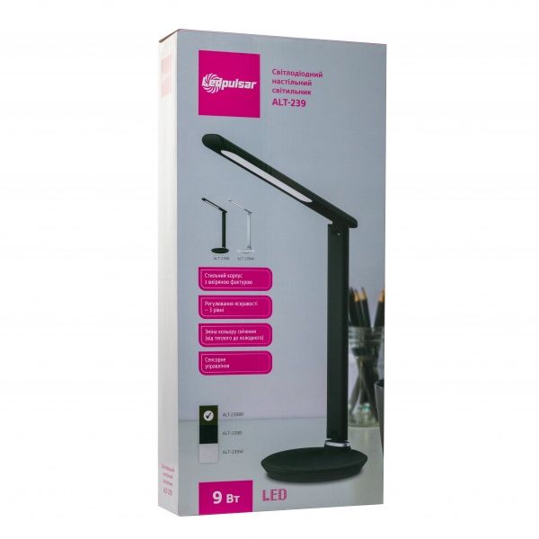Настольная лампа офисная LedPulsar ALT-239BR 9 Вт коричневый 