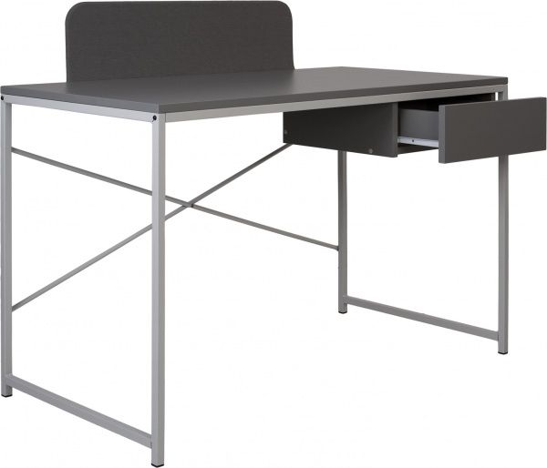 Стол письменный Nowy Styl FORWARD GREY С ЯЩ и ЭКР (16) 1160x619x750/950 серый шифер GD-50 (CH) 