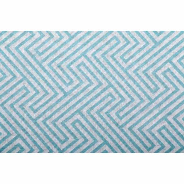 Простирадло Геометрія блакитна 220x160 см блакитний із білим UP! (Underprice) 