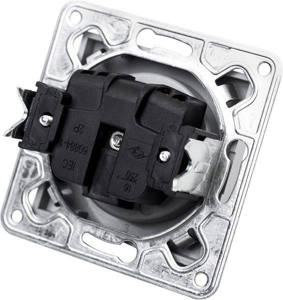 Розетка LXL Tesla LXL3514A графіт 8536699090