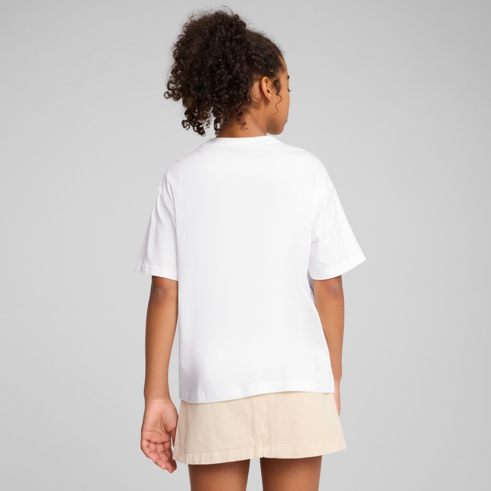 Футболка Puma ESS Boxy Tee G 68513102 р.140 белый