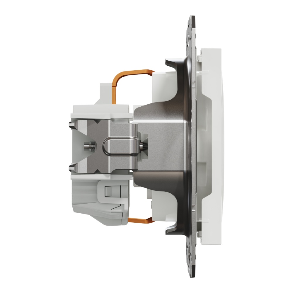 Розетка побутова із заземленням Schneider Electric Asfora IP20 білий EPH2970221