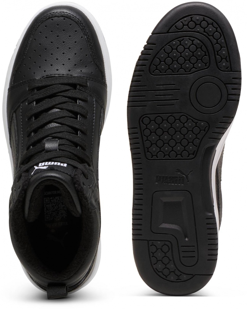 Черевики Puma Rebound V6 Mid WTR Jr 39468501 р.37 чорний