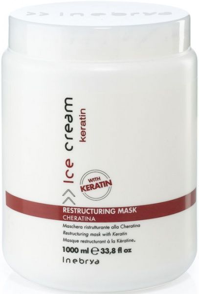 Маска для волос INEBRYA Keratin Restructuring восстанавливающая с кератином 1000 мл