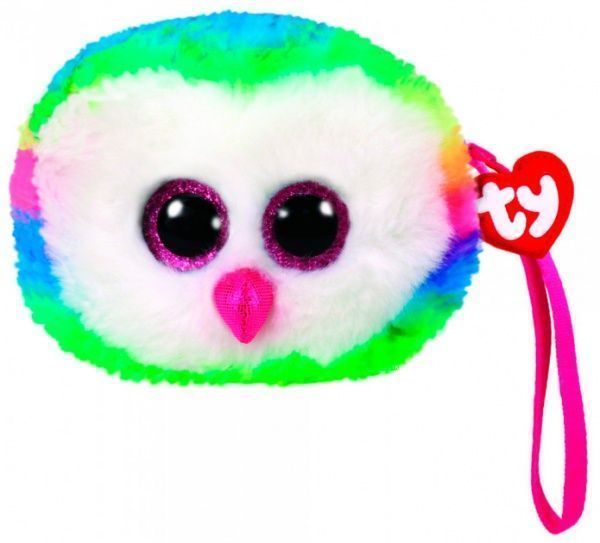 Сумочка-гаманець TY Різнокольорова сова Owen 11 см