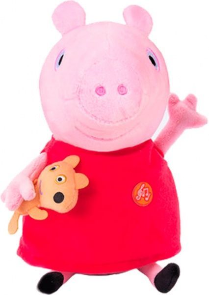 Мягкая игрушка Peppa Pig Пеппа с игрушкой со звуковым эффектом 30 см 30117