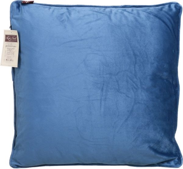 Подушка декоративна Велюр 45x45 см блакитний La Nuit 
