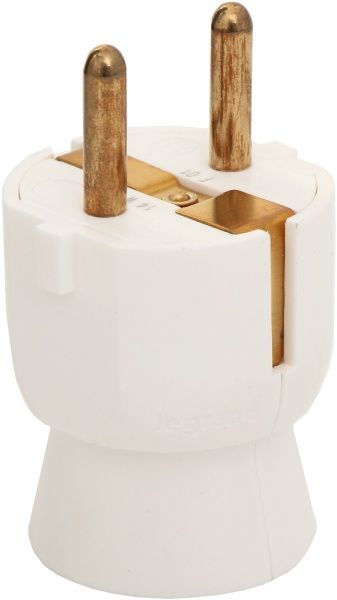 Электровилка Legrand 16 А 220 В с заземлением 220В 16А IP20 белый