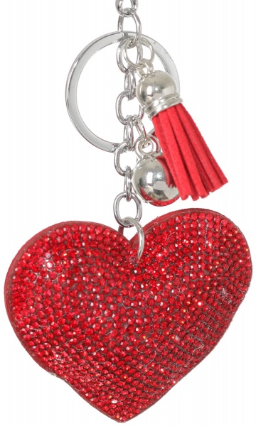 Брелок для рюкзаков Nota Bene Красное сердце 7х5 см