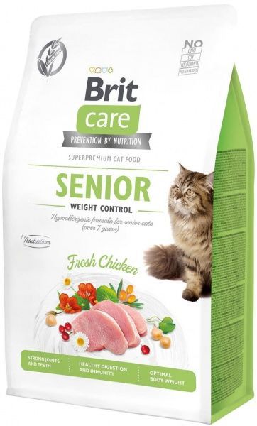 Корм Brit Care 7+ контроль веса GF Senior курица 400 г 171315