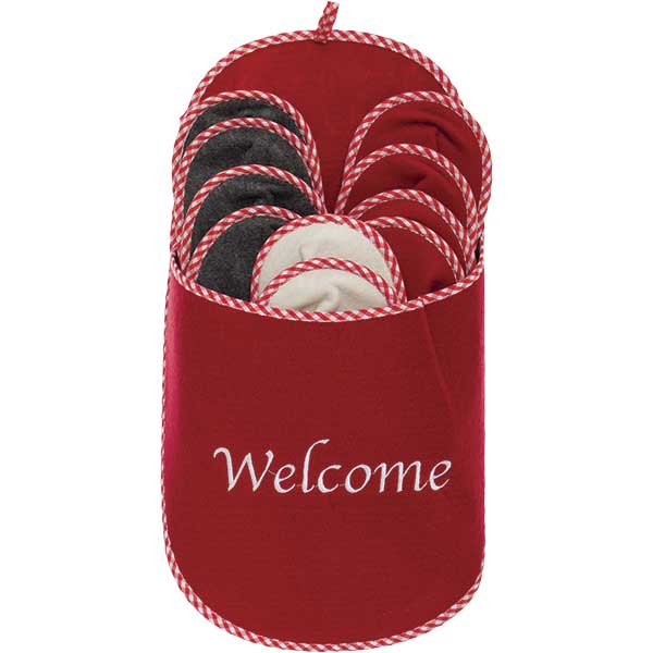 Набор тапочек для гостей Welcome 5 пар