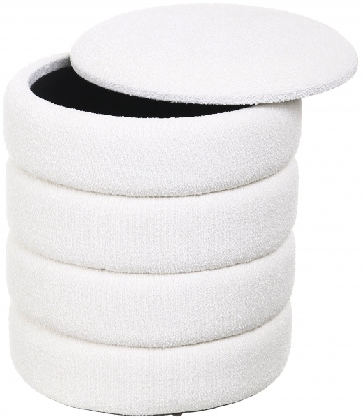 Скриня-пуф з системою зберігання білий Hive S 33.5х33.5х38.5 см 