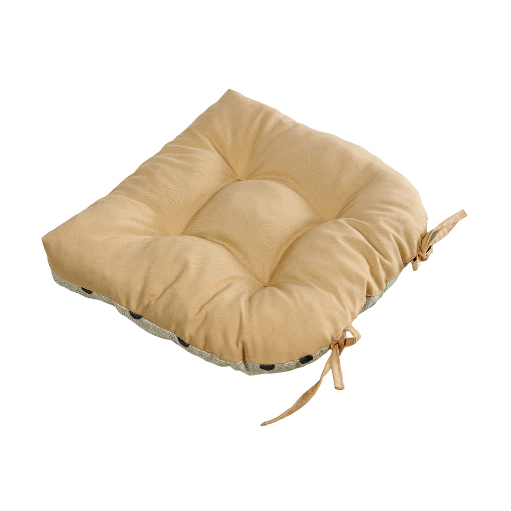 Подушка на стілець Ost-Fran 42х42x8 см лонета Magic arancia стьобана