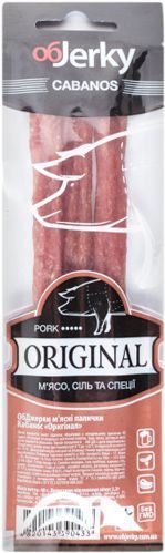 Снеки ОбJerky М’ясні палички Cabanos Original 40 г (4820143390433) 