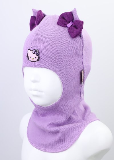 Шапка для девочки Beezy Китти р.50-52 сиреневый 2051 