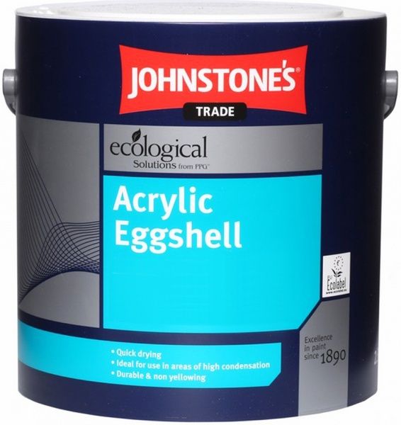 Краска Johnstone's Acrylic Eggshell белый 5л