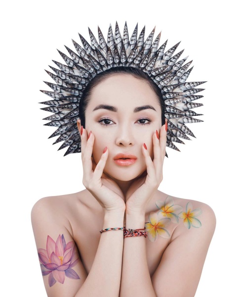 Тату временное TATTon.me Bali Flowers set