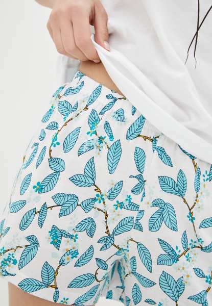 Набор футболка+шорты Роза р. XS белый 201108 