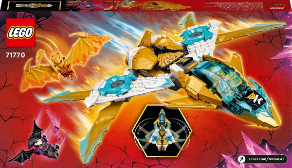 Конструктор LEGO NINJAGO Літак Золотого дракона Зейна 71770