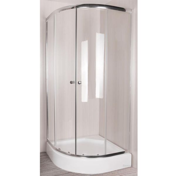 Душове огородження ScandiSPA Smart 90x90x185 профіль хром, скло прозоре