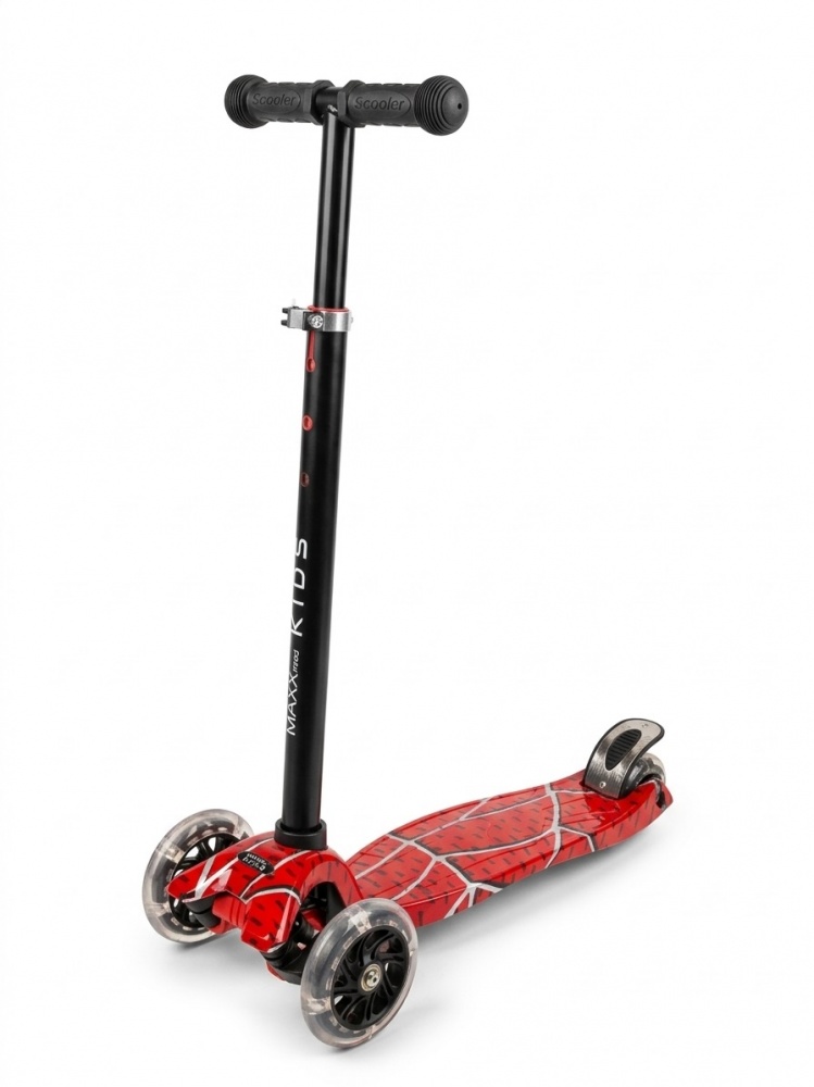 Самокат MaxxPro kids червоний LS306C /maxi/ red line printin