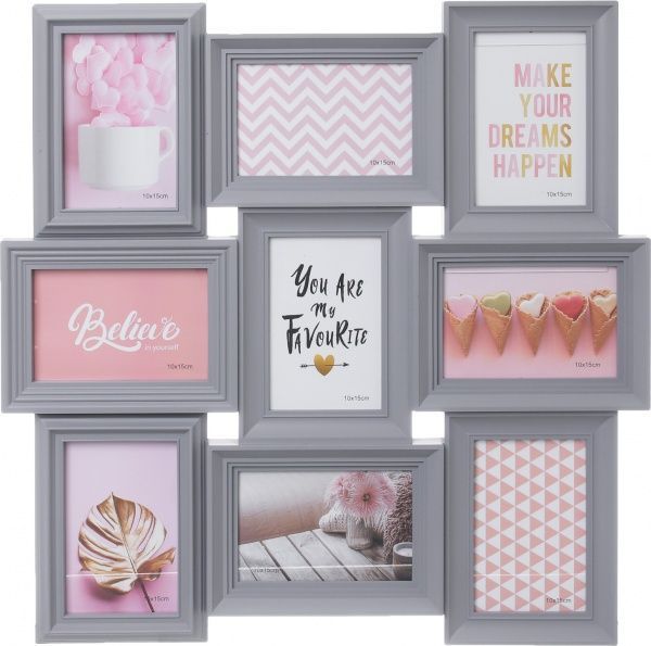 Рамка для фото 10x15 см серый 