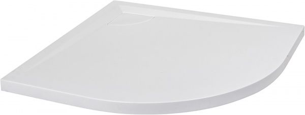 Піддон душовий ScandiSPA RUNA зі штучного мармуру 900х900x45 мм півкруг білий