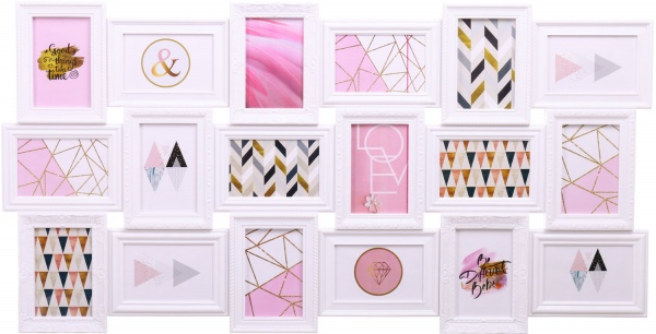 Фотоколаж Grand 102,4х52,7х2,2 см 18 фото 10x15 см білий 