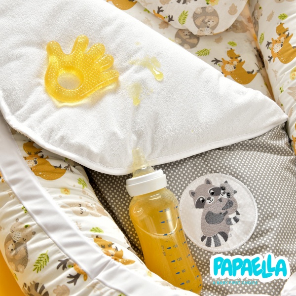 Кокон-позиціонер для немовляти IDEIA Обіймашки + ортопедична подушка 25x21 см 