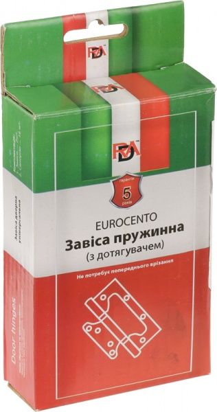 Петля євро RDA 47884 Eurocento 100x32мм матовий нікель