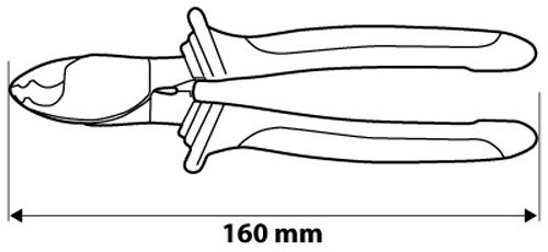 Ножиці для різання кабелю NEO tools для мiдних алюмiнiєвих кабелiв 160 мм. 01-513