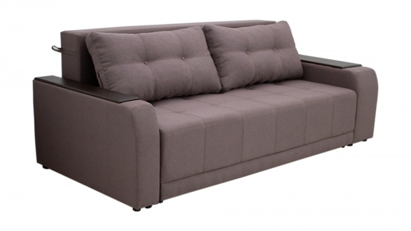 Диван прямой Кедр Плейн правая ниша мокко 2400x1050x820 мм