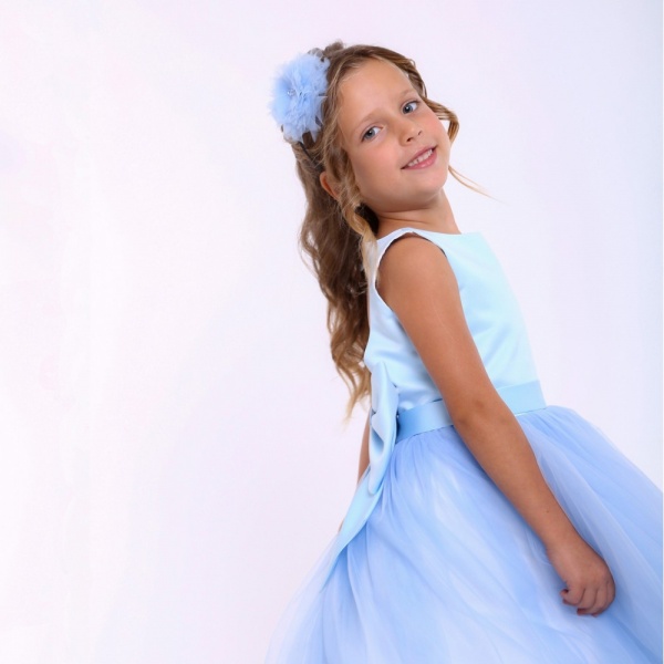 Сукня Maya-MI Серце на спинці 0105-0030-20 р.122 світло-блакитний 