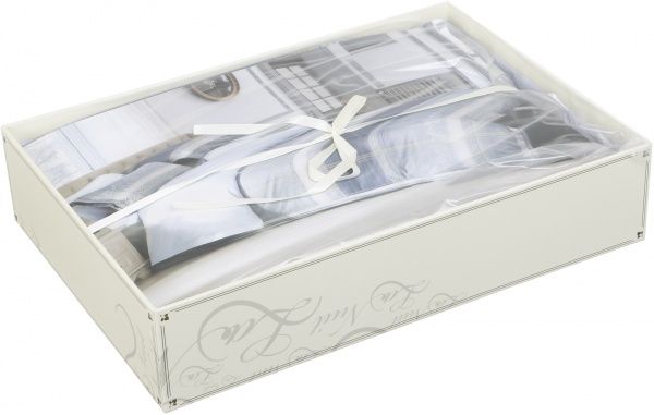 Комплект постільної білизни Elegance сімейний синій La Nuit 