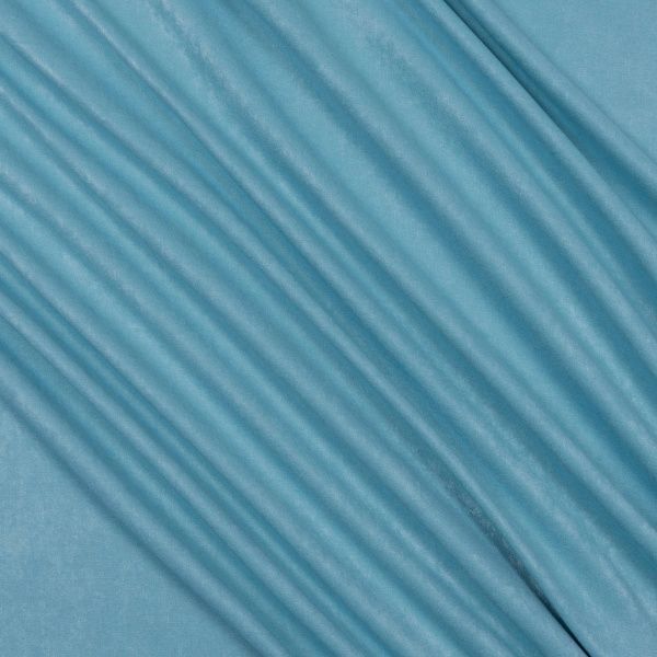 Ткань портьерная ТК-Домашній текстиль ТОВ двухсторонняя Чин-чила Дукас, морская волна 280 см 
