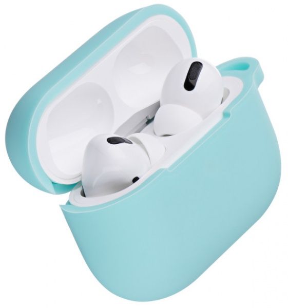 Чохол для навушників 2E для Apple AirPods Pro Pure Color Silicone 2.5 мм Mint (2E-PODSPR-IBPCS-2.5-MT) 