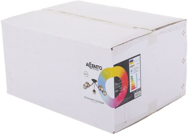 Світильник стельовий Accento lighting Oleander 5x40 Вт E14 чорний ALDW-MX68859-5 