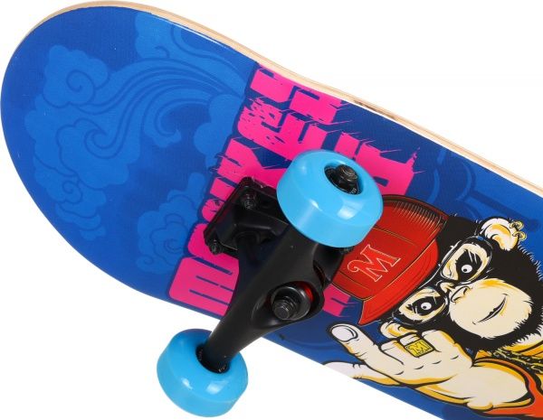 Скейтборд MaxxPro AS-07-MK синій/з малюнком