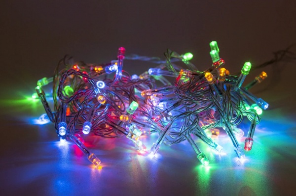 Электрогирлянда разноцветная 050512 светодиодная (LED) 100 ламп 5 м 